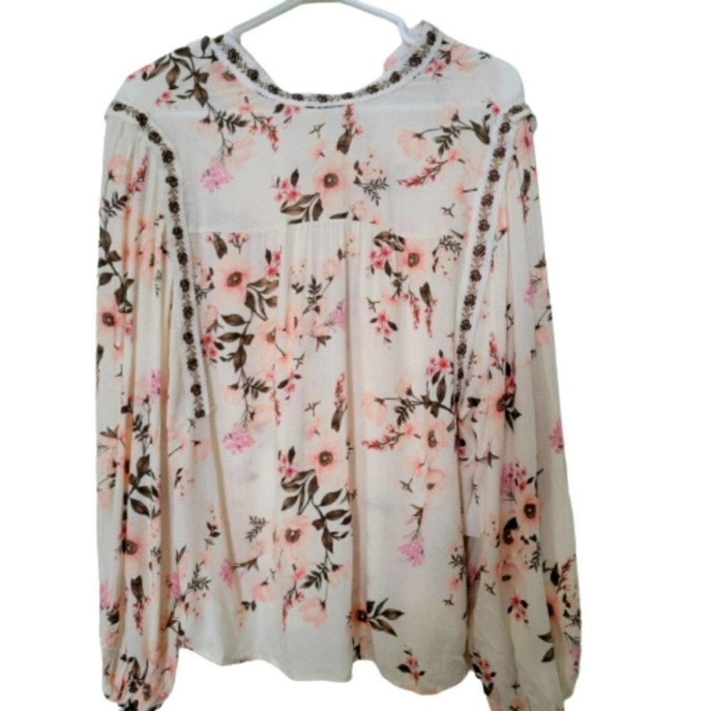 Status  By Chenault féminine long ballon sleeve cottage core